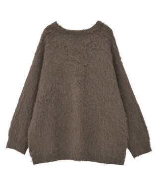 AMERICAN HOLIC カールシャギーカーディガン Brown