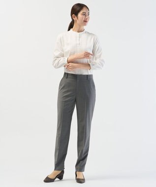 J.PRESS LADIES レースコンビ ボウタイ カットソー ホワイト系