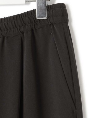 23区 【セットアップ対応/洗える】2WAYストレッチツイル ワイドパンツ ブラック系