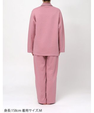 ワコール／睡眠科学 【ふわごころ（R）パジャマ】 長袖・長ズボン しっとりなめらか ふわふわ触感 YDW420 睡眠科学／ワコール ロマンピンク
