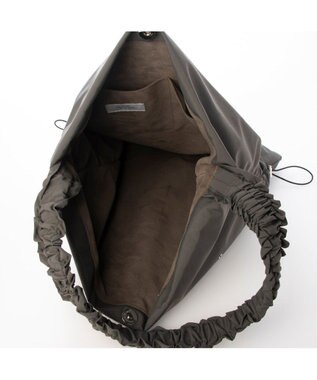 UNBILLION カシュカシュ cachecache / ビジュー付きワンハンドルトート グレー