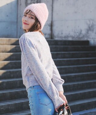 Tiaclasse 【安田美沙子さん着用・ウール混】ニット帽 ピンク