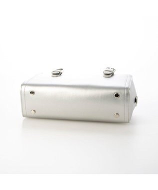 UNBILLION 【テレビ ドラマ着用アイテム】カシュカシュ cachecache / ベルトディテール横長ボストンバッグ シルバー