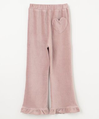 ANY KIDS カットコールフレアパンツ ピンクブラウン