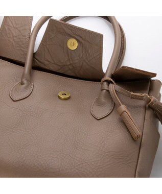 UNBILLION 【テレビ ドラマ着用アイテム】perche 姫路オイルレザーフラップ付きトートバッグS オーク