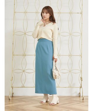 earth music&ecology ＳＥＴ２点ショートカーディガン＋レイヤードタンク Ivory