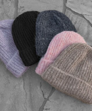 Tiaclasse 【安田美沙子さん着用・ウール混】ニット帽 グレージュ