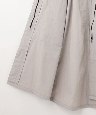 ANY フーデットレインコート グレー