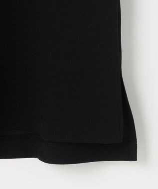 ANY SIS L カットジョーゼット カーディガン ブラック