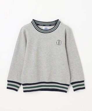 J.PRESS KIDS 【100-130cm】トリコリブコンビボーダー ミニ裏毛 トレーナー グレー系