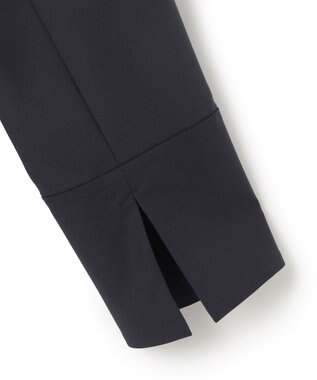 UNFILO ウールライク Vネックワンピース ネイビー