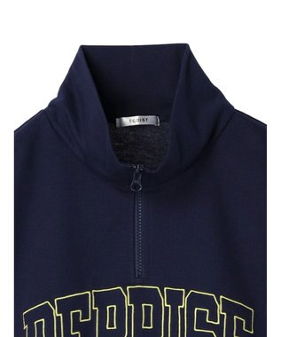 Green Parks ＥＧＯＩＳＴ　ハーフＺｉｐロゴ５分袖プルオーバー Navy