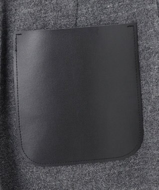 BEIGE， MILLAM / フェイクレザーパッチワイドパンツ Md Gray