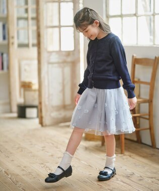 組曲 KIDS 【150-160㎝】クラシック カーディガン ネイビー