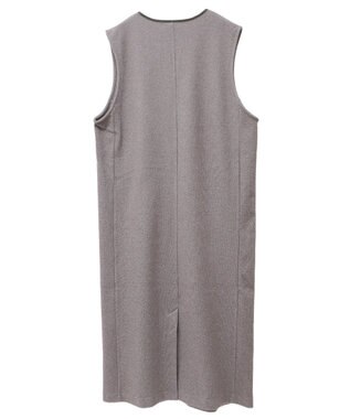 Green Parks 柄圧縮ポンチキーネックジャンスカ Brown