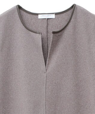 Green Parks 柄圧縮ポンチキーネックジャンスカ Brown