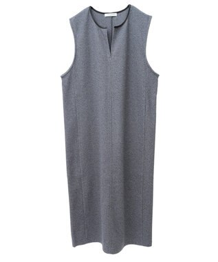 Green Parks 柄圧縮ポンチキーネックジャンスカ Black