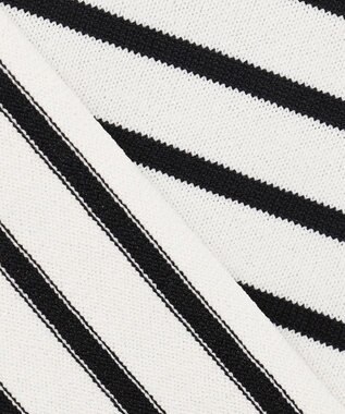 ANY 【UVケア/接触冷感/アンチピリング】クールタッチフレンチスリーブニット オフ×ブラック