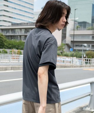WEGO フェイクレイヤードボーダーT（SS） ブラックボーダー
