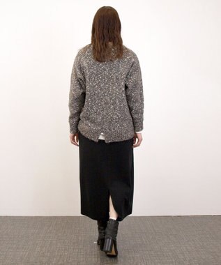 J.PRESS YORK STREET 【WOMEN】ファンシーヤーン Vネックニット ライトグレー系5