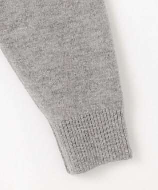 JOSEPH ABBOUD 【洗える・カシミヤブレンド】カシミヤブレンド ハイネック ジップ  カーディガン ライトグレー系