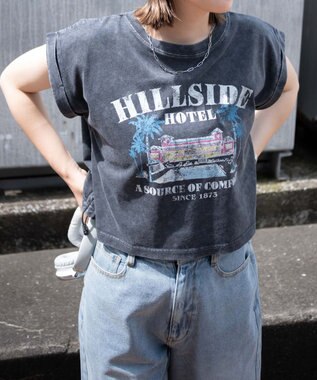 WEGO ヴィンテージウォッシュドロストデザインT 柄3