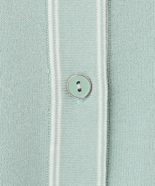 ANY SIS 【アンサンブル対応】バイカラーニット カーディガン ミント×オフ