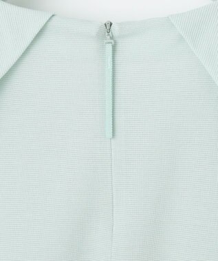 自由区 【洗える】ボリュームスリーブピケ カットソー ライトアクア