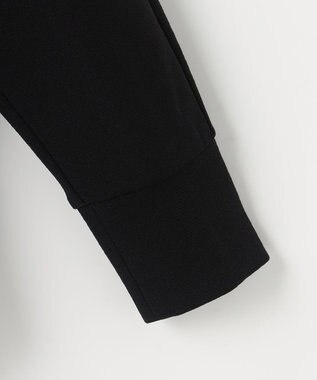 ANY SIS L カットジョーゼット カーディガン ブラック