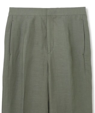 BEIGE， 【洗える】BERNARD / リネンストレートフルレングスパンツ Olive