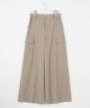 自由区 L 【洗える】テンセルツィルカーゴ パンツ カーキ