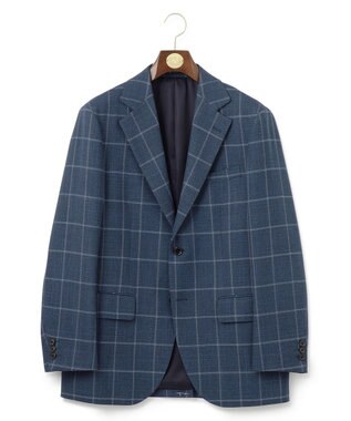 J.PRESS MEN 【NEWSTAGE】シルキーリファインドチェック ジャケット/総裏 ダルブルー系4