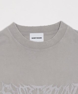WEGO 【ユニセックス着用ITEM】ブリーチレイヤードグラフィックT（LS） グレー