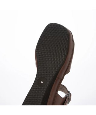 ing <ing>【WEB限定】【サスティナブル】ウエッジヒールレザーサンダル ダークブラウン