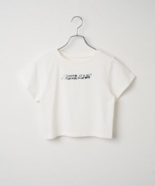 WEGO シルバー3DプリントT ホワイト