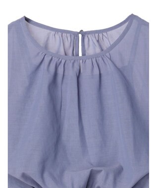 earth music&ecology シャーリングシアーブラウス Blue