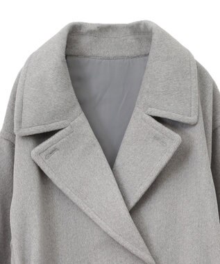 earth music&ecology ミドル丈コート Gray Mixture