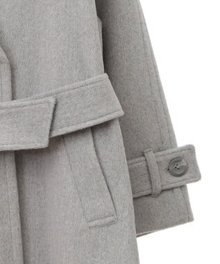 earth music&ecology ミドル丈コート Gray Mixture