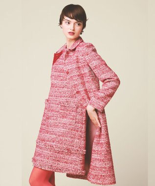 TOCCA CAMELOT TWEED ドレス オールドローズ系