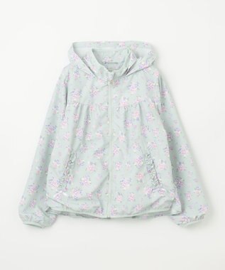 ANY KIDS 裾ペプラム 花柄 ブルゾン ミント系