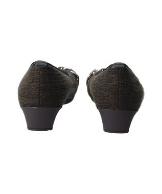 Bridget Birkin 【Bridget Birkin Walk】チェーンモチーフウォーキングパンプス グリーン雑材