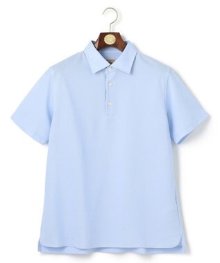 J.PRESS MEN 【ビジネス対応 / 吸水速乾】カノコインレイ ポロシャツ サックスブルー系