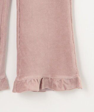 ANY KIDS カットコールフレアパンツ ピンクブラウン