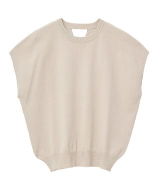 AMERICAN HOLIC 【接触冷感】ラメフレンチスリーブニットプルオーバー Beige