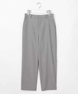 J.PRESS LADIES L SOFTシャンブレー テーパード パンツ ライトグレー系