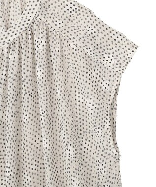 YECCA VECCA シアードット柄ブラウス Off White