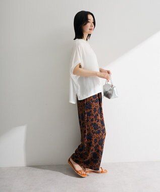 Green Parks リブドッキングブラウス Off White