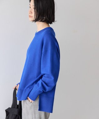 AMERICAN HOLIC バイパチサイドスリットニットプルオーバー Blue