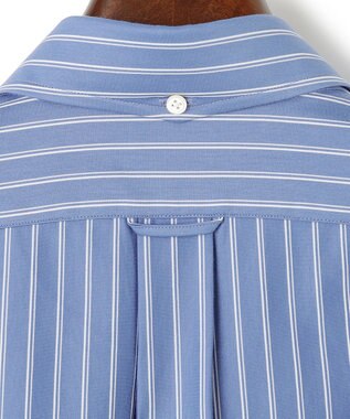 J.PRESS MEN パッチフラップ マルチストライプシャツ/B.D. サックスブルー系1