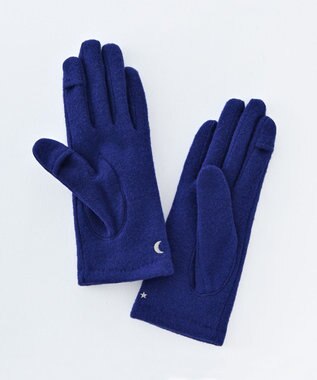 ORuKuBET 夜空刺繍ジャージグローブ(WOMEN)【タッチパネル対応】 ブルー